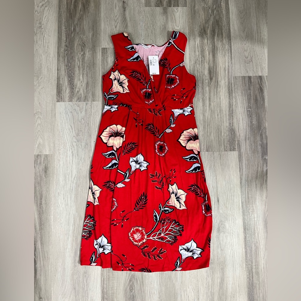 Cleo XS Red Floral Dress